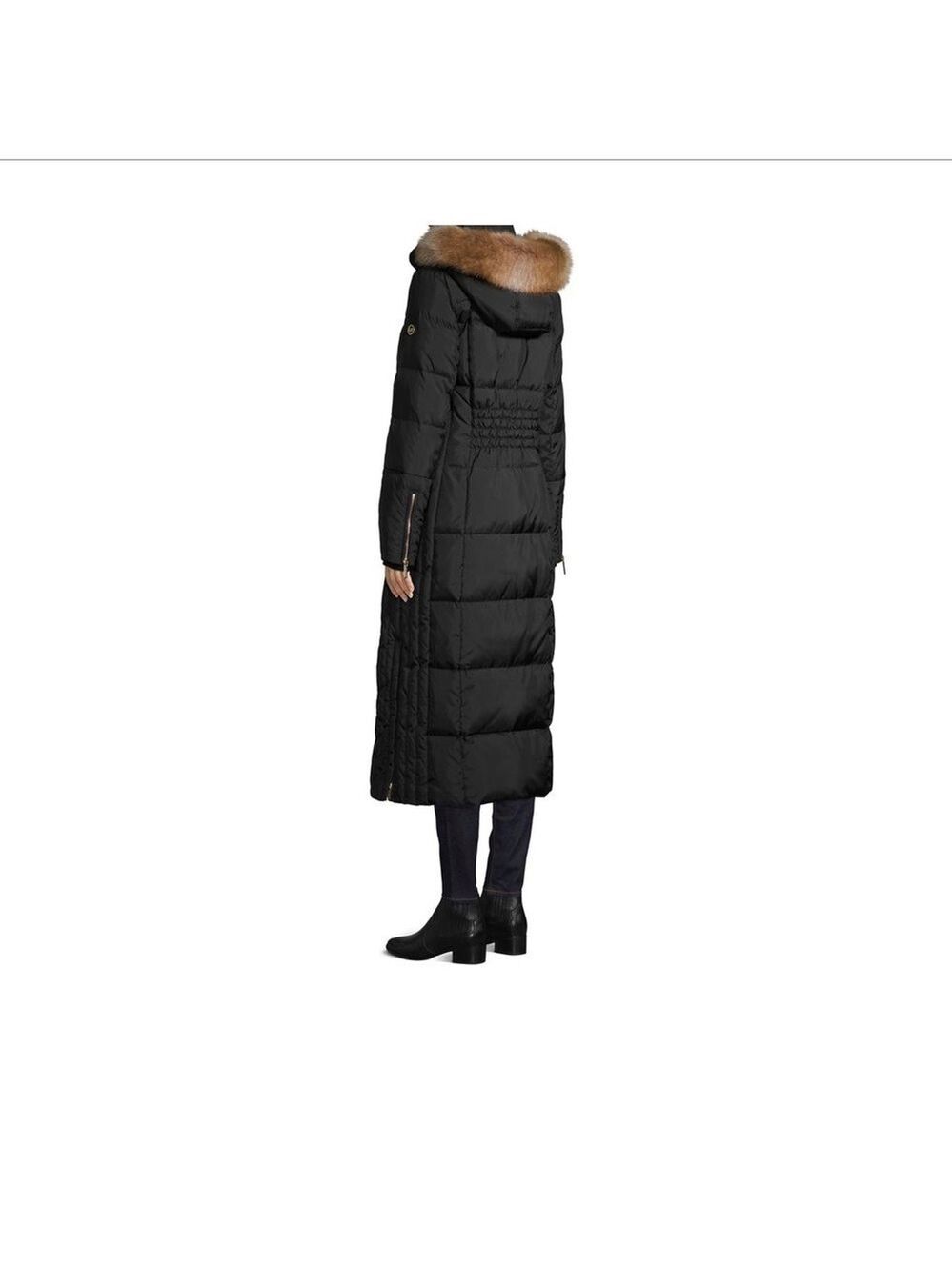New-michael Michael Kors Faux Fur-Trim Puffer Coat - Picture 3 of 5
